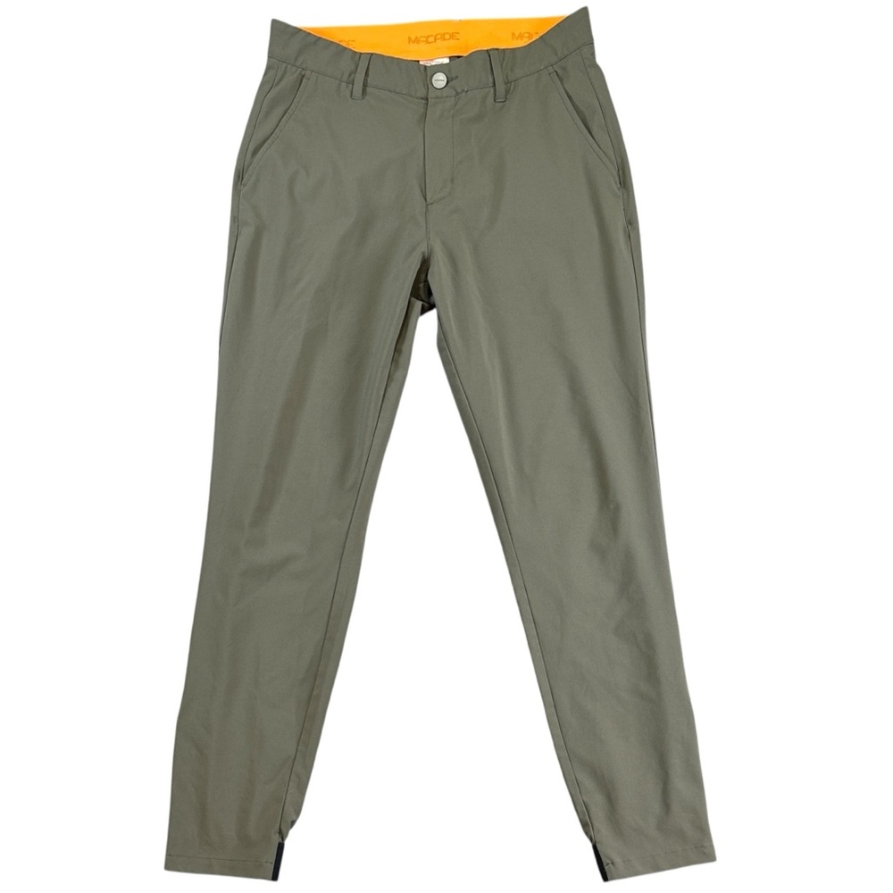 Macade Golf Pants Mens 32 Reg Moss Slim Fit Performance Stretch Zip Ankle Jogger